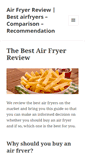 Mobile Screenshot of airfryerreview.com