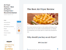 Tablet Screenshot of airfryerreview.com